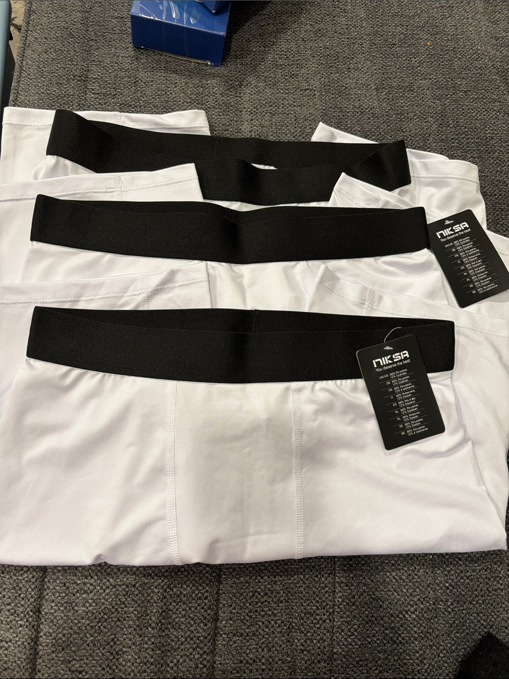 Niksa Compression Shorts Men's White